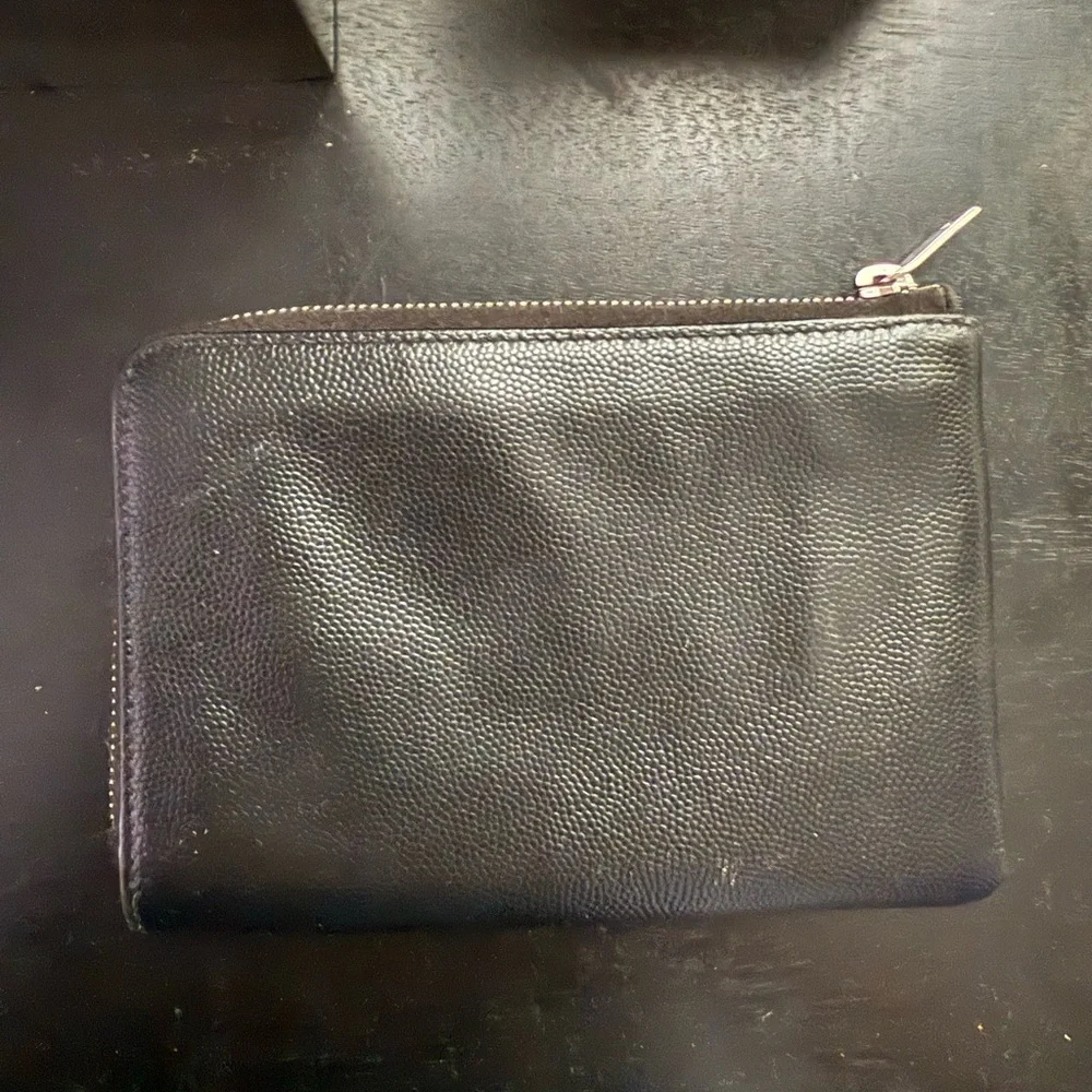 Saint Laurent Logo Zipped Key Pouch - Picture 2 of 4